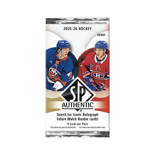 Paquet 2025-26 Upper Deck SP Authentic Hockey